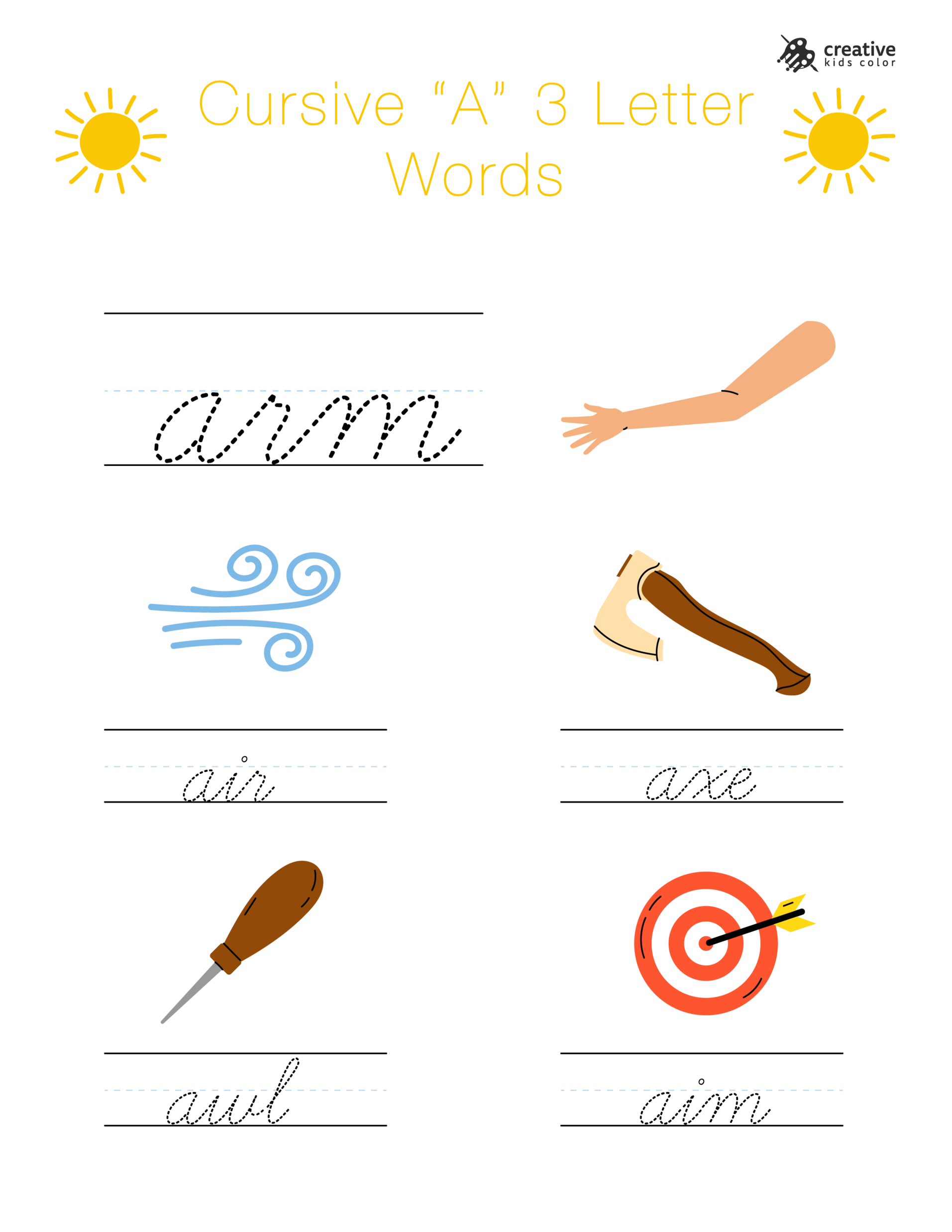 Lowercase Cursive Worksheets