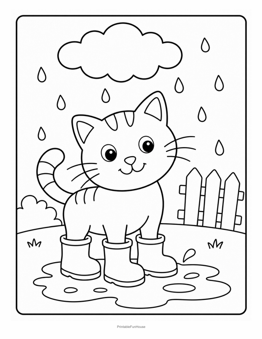 Cat Rain Boots