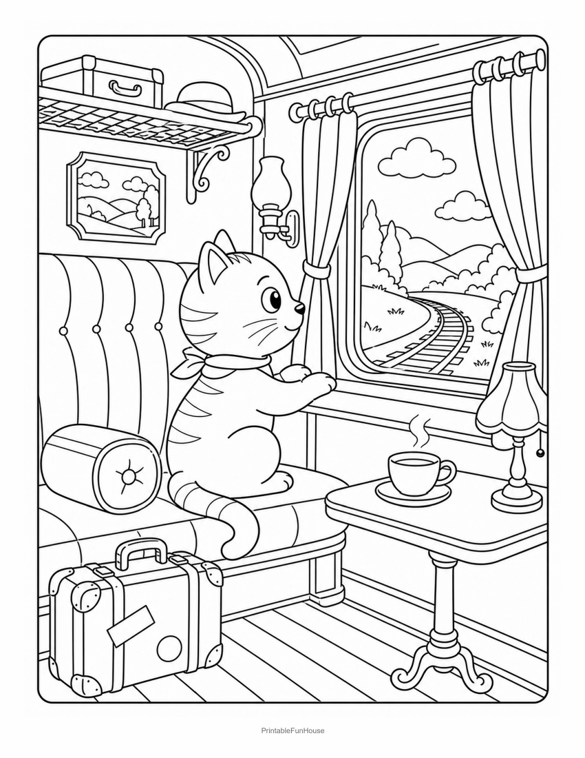 Cat Train Journey