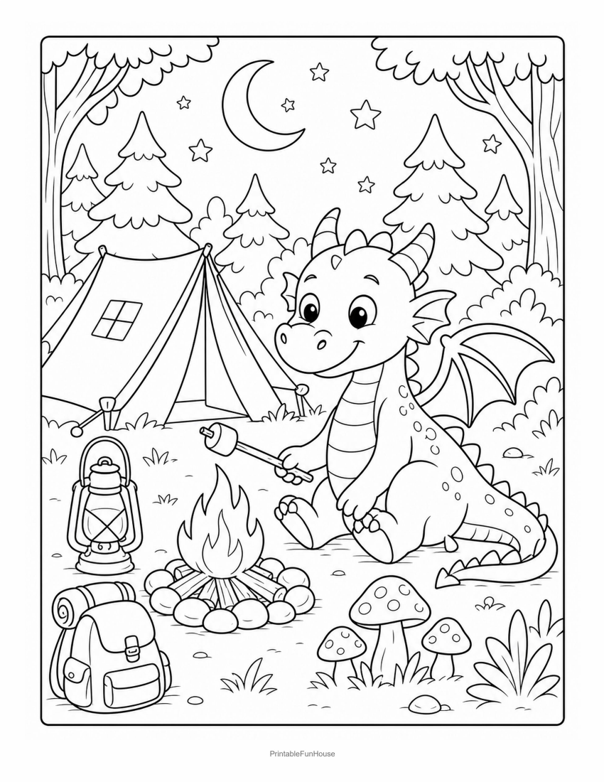 Dragon Camping Forest