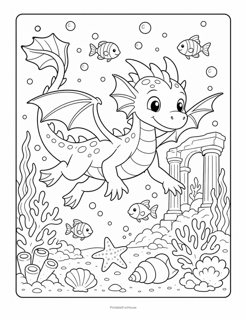 Dragon Underwater Reef