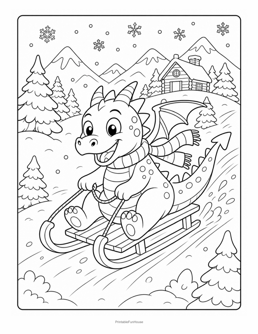 Dragon Snow Sled