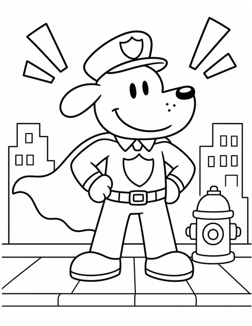 Dog Man 001 Heroic Dog Man