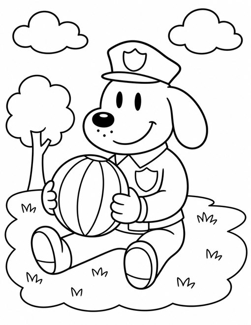 Dog Man 003 Dog Man With Ball