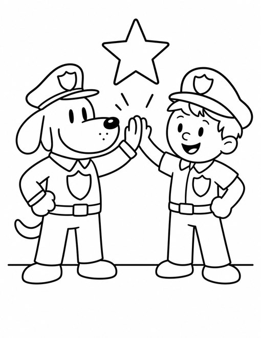 Dog Man 005 Dog Man High Five