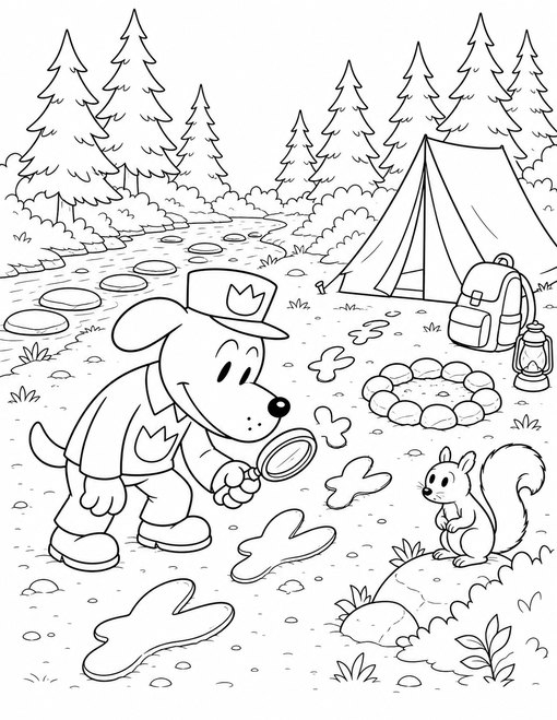 Dog Man 013 Dog Man Camping Case