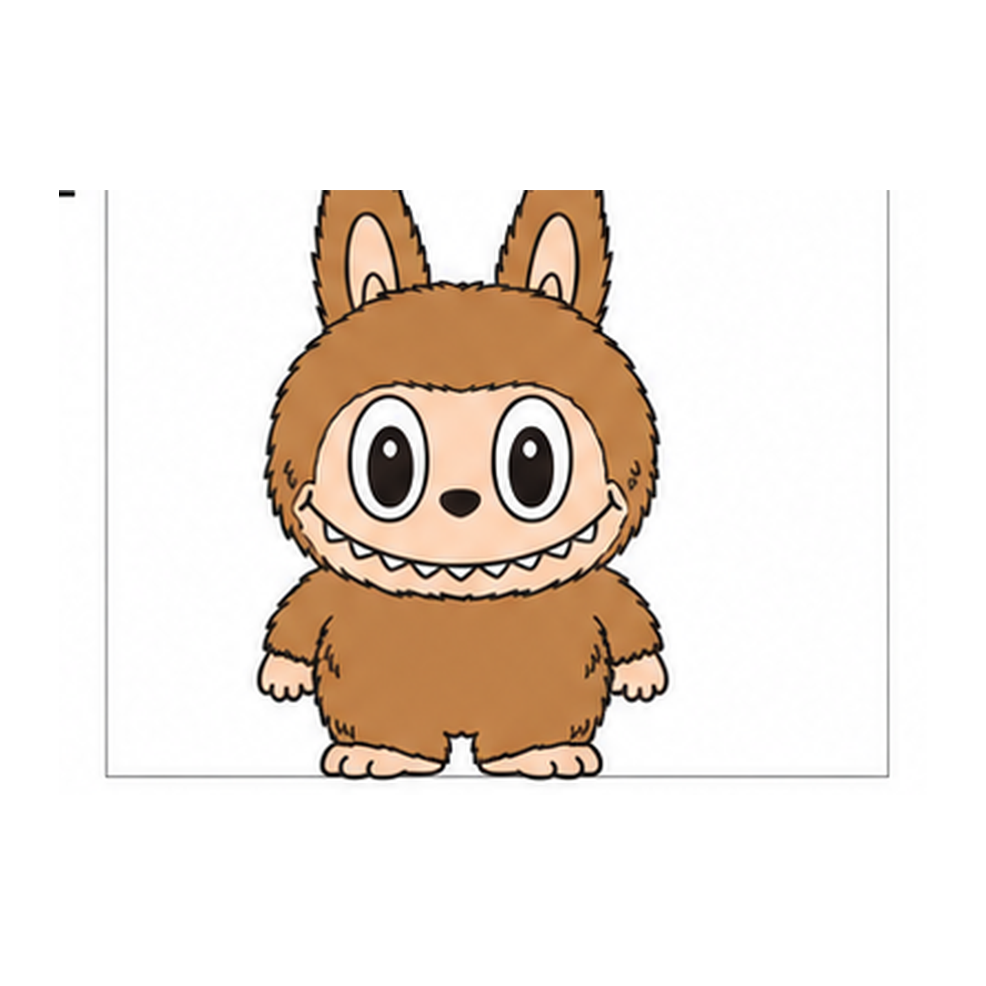 Finished, colored how to draw labubu: easy step-by-step tutorial drawing
