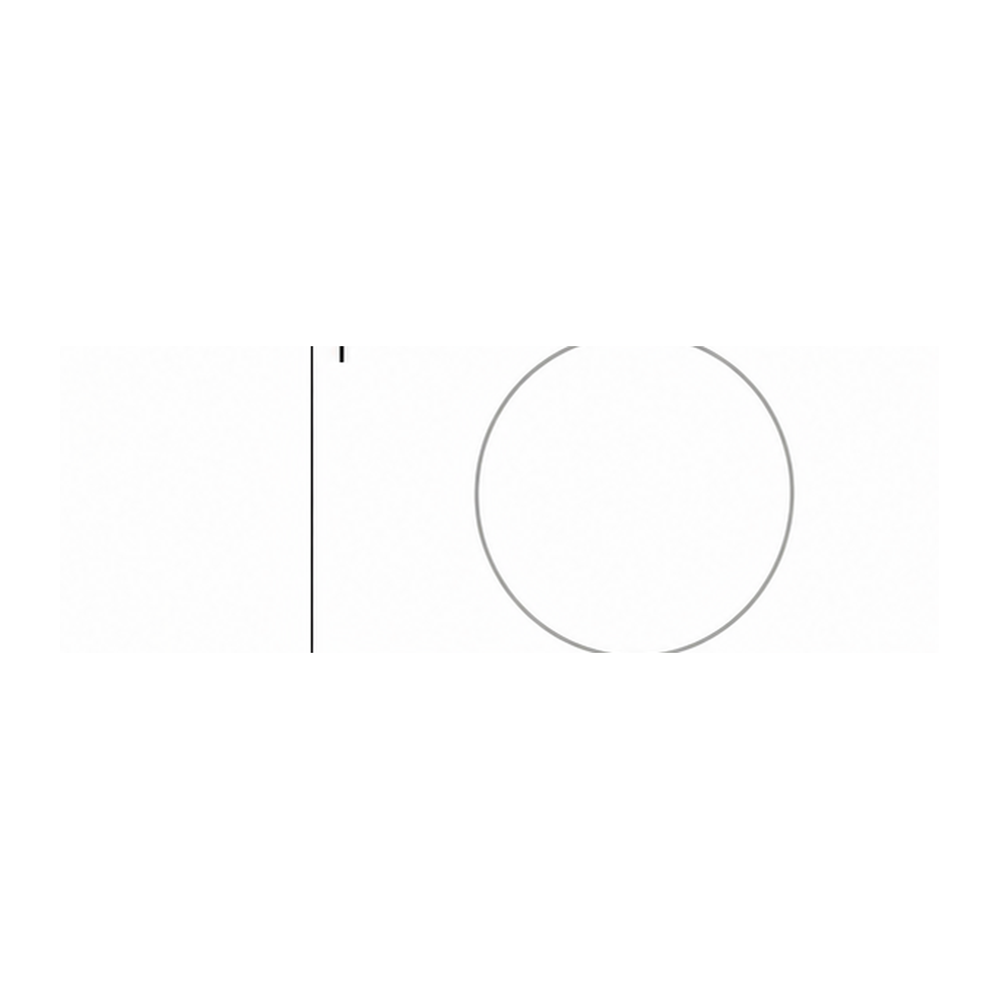 Step 1 of how to draw a volleyball: draw the outer circle.
