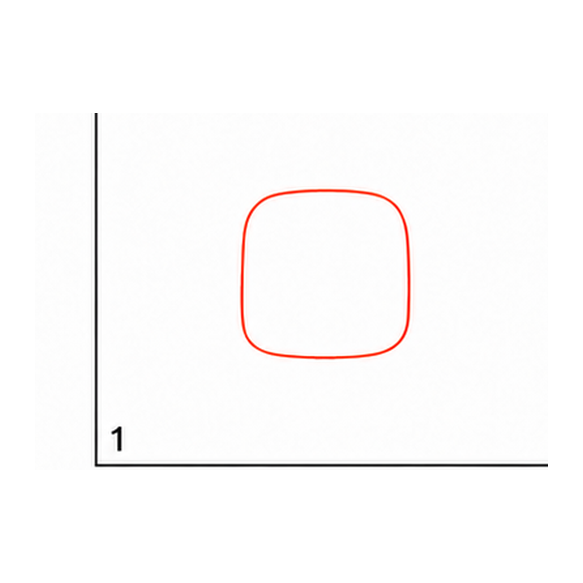 Step 1 of how to draw bluey: draw the head.