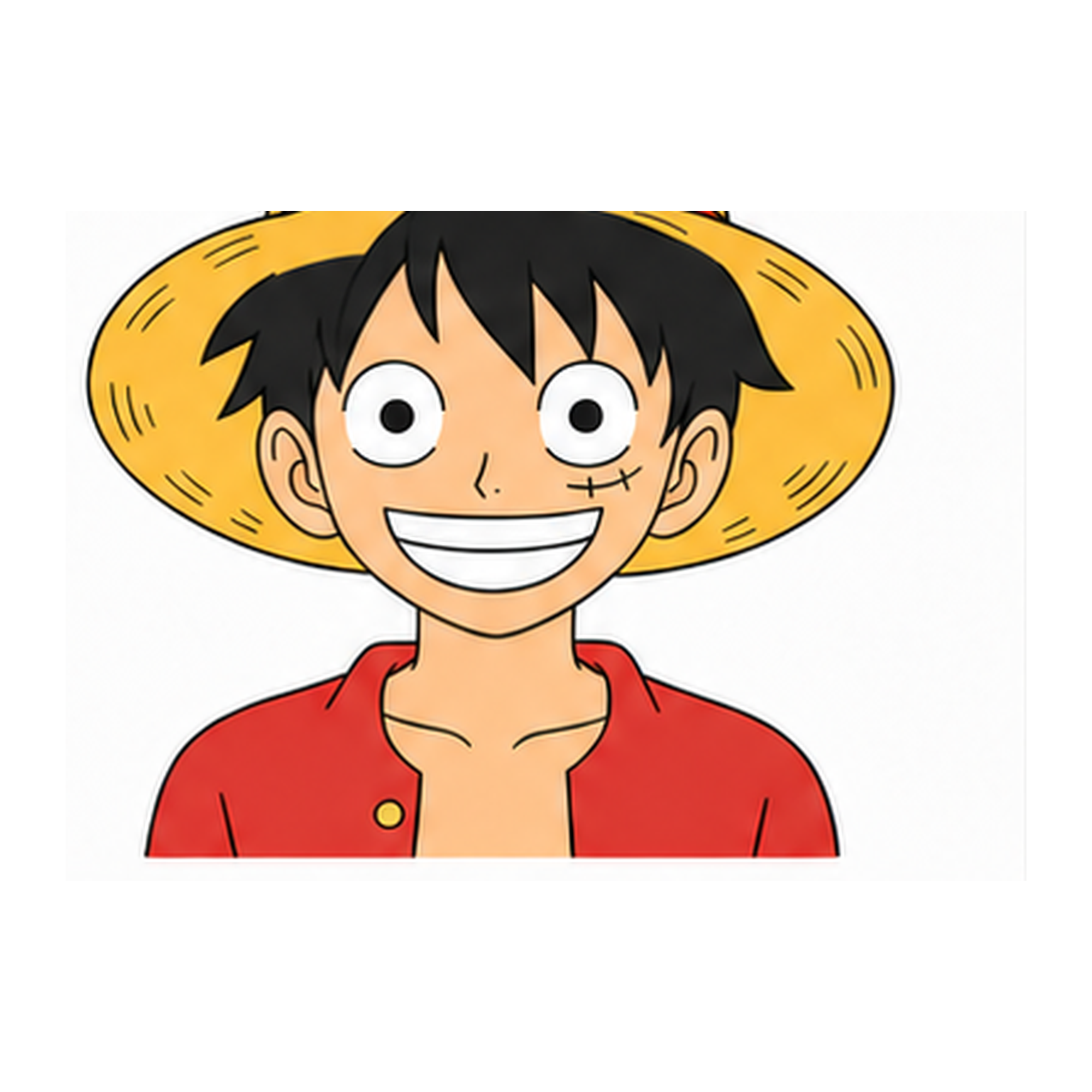 Finished, colored how to draw luffy: easy step-by-step tutorial drawing