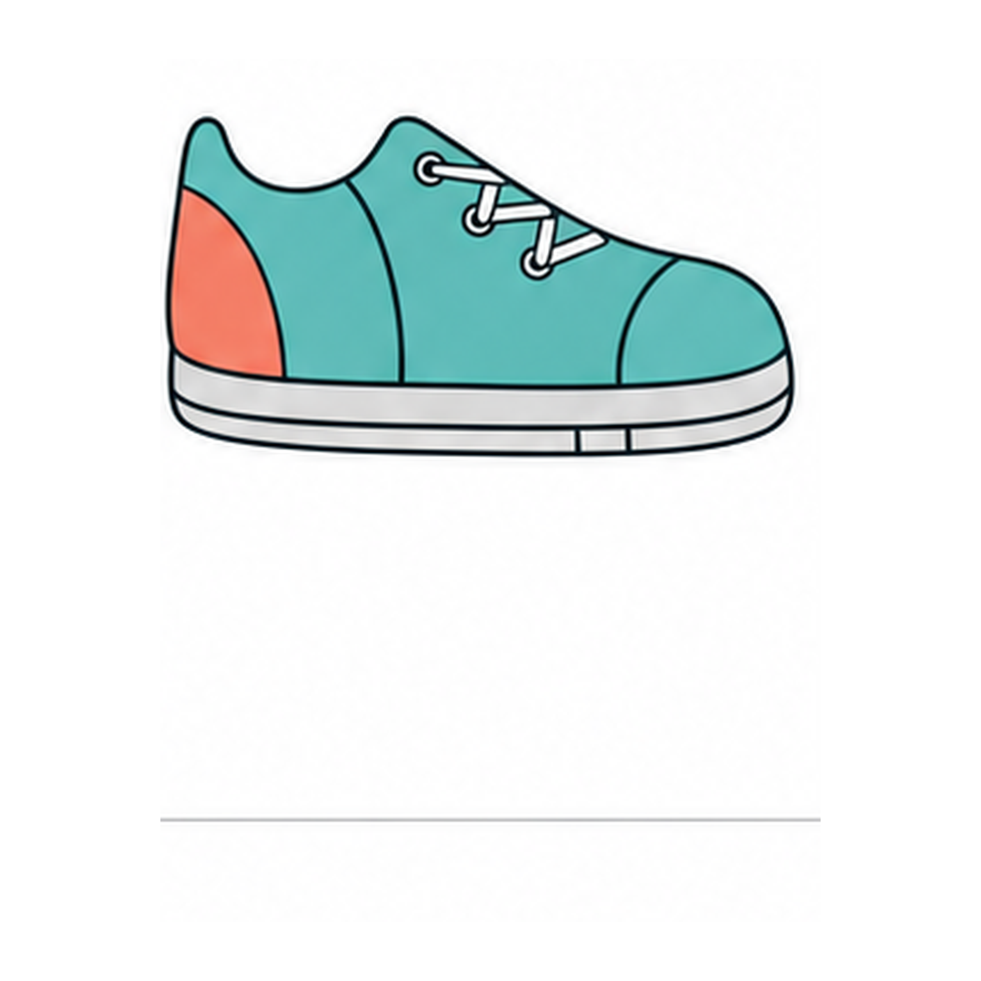 Finished, colored how to draw shoes: easy step-by-step tutorial drawing