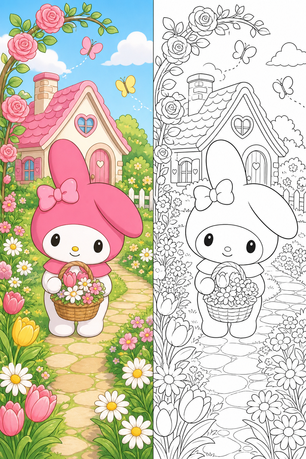 My Melody Coloring Pages