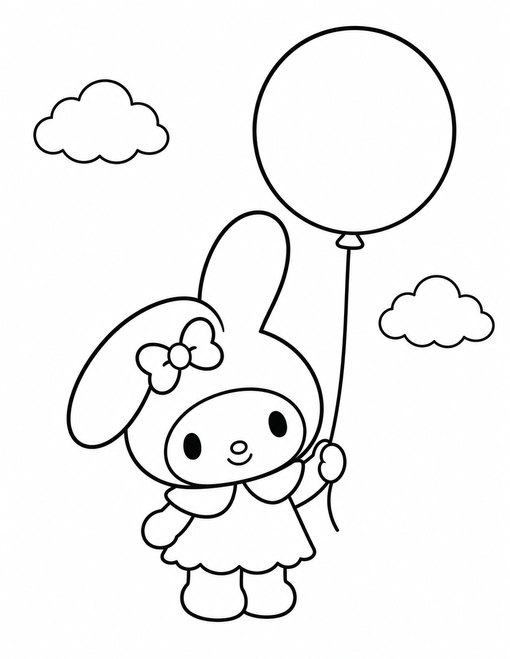 My Melody 004 My Melody With Balloon