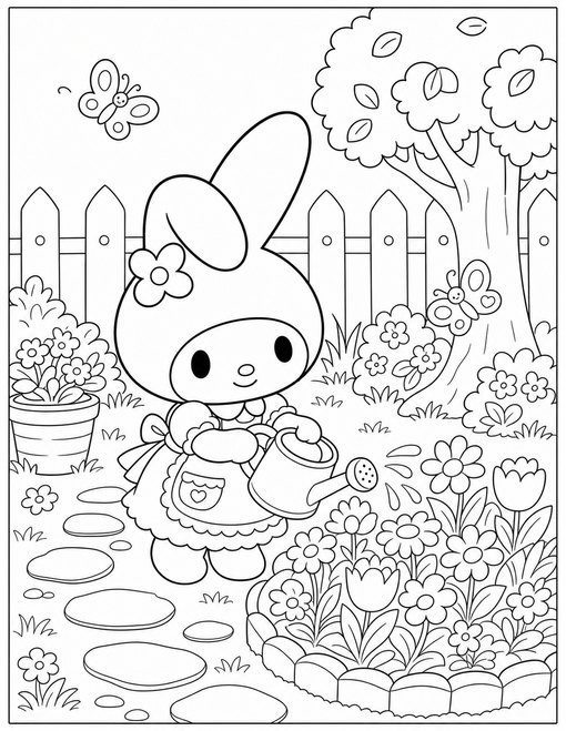 My Melody 007 My Melody Garden Watering