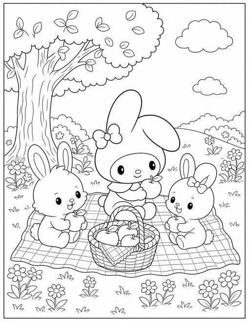 My Melody 008 My Melody Picnic Friends