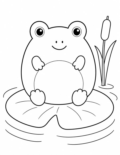 Frog On Lily Pad