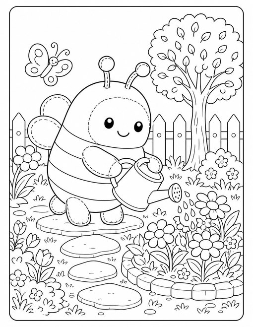 Bee Flower Garden