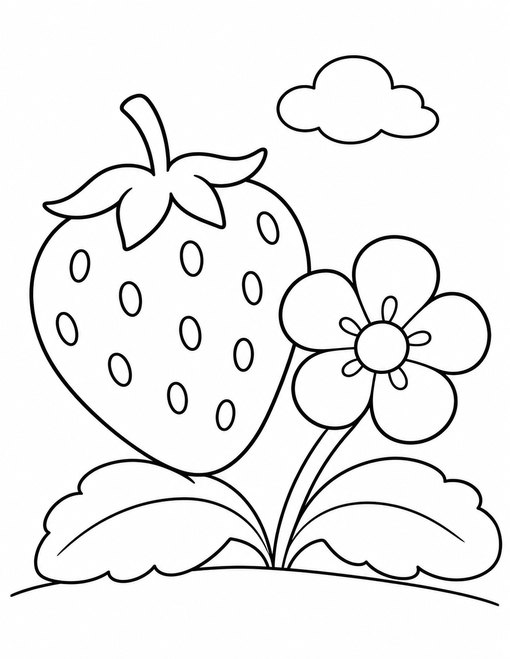 Strawberry And Blossom