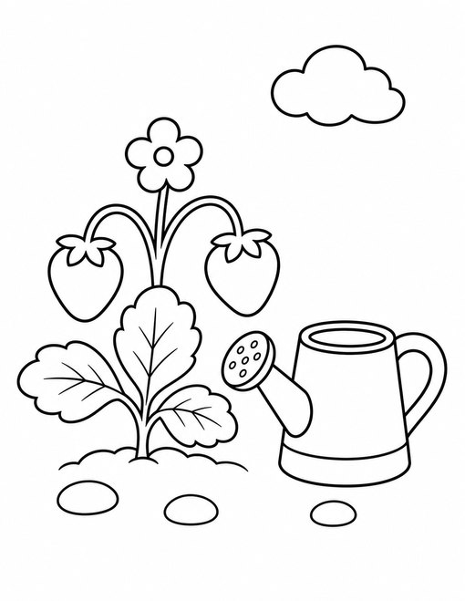 Strawberry Watering Can