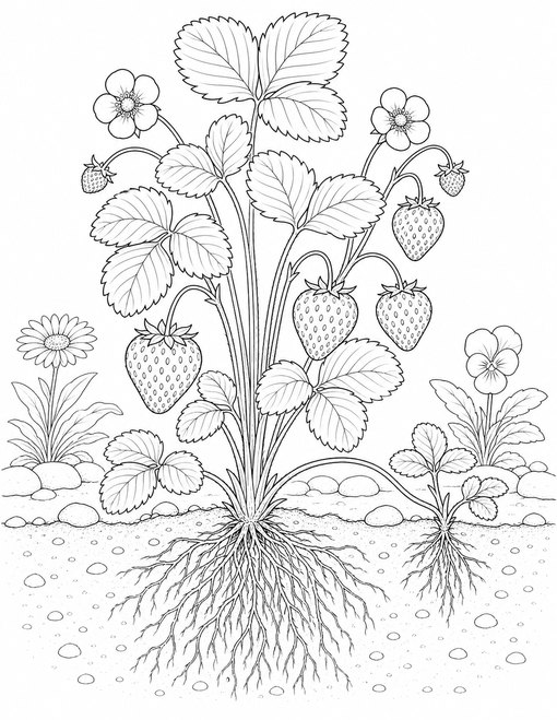Botanical Strawberry Plant