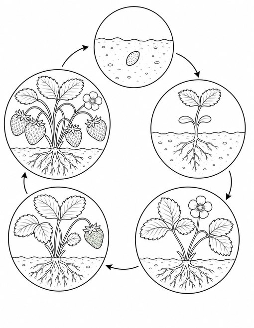 Strawberry Life Cycle