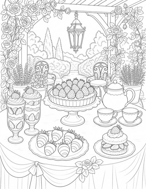 Strawberry Dessert Table