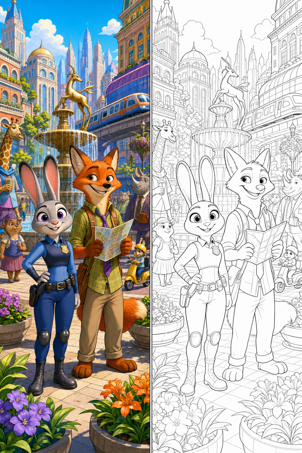 Zootopia Coloring Pages
