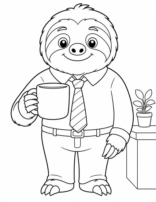 Sloth Clerk Coffee Mug