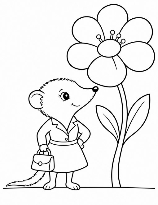 Shrew Businesswoman Flower