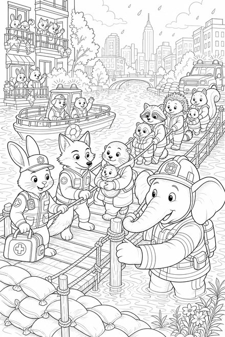 Animal City Flood Rescue